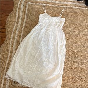 a new day White Midi Dress